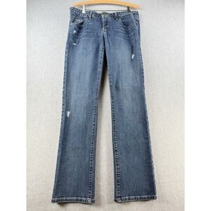 Gap Limited Edition Jeans Women 10 Bootcut Blue Distressed Made in Canada Y2K